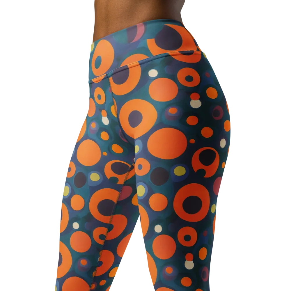 Modular Sun on Yoga Leggings — Left Front