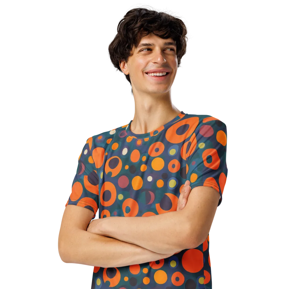 Modular Sun on Men's Crew Neck T-Shirt — Left Front