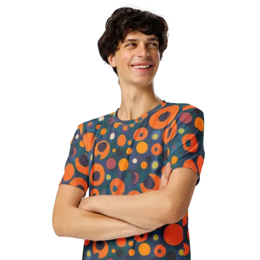 Modular Sun on a Men's Crew Neck T-Shirt