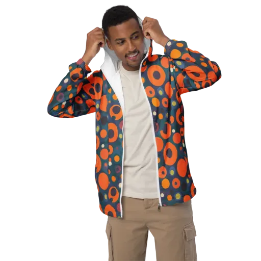 Modular Sun on a Men's Windbreaker