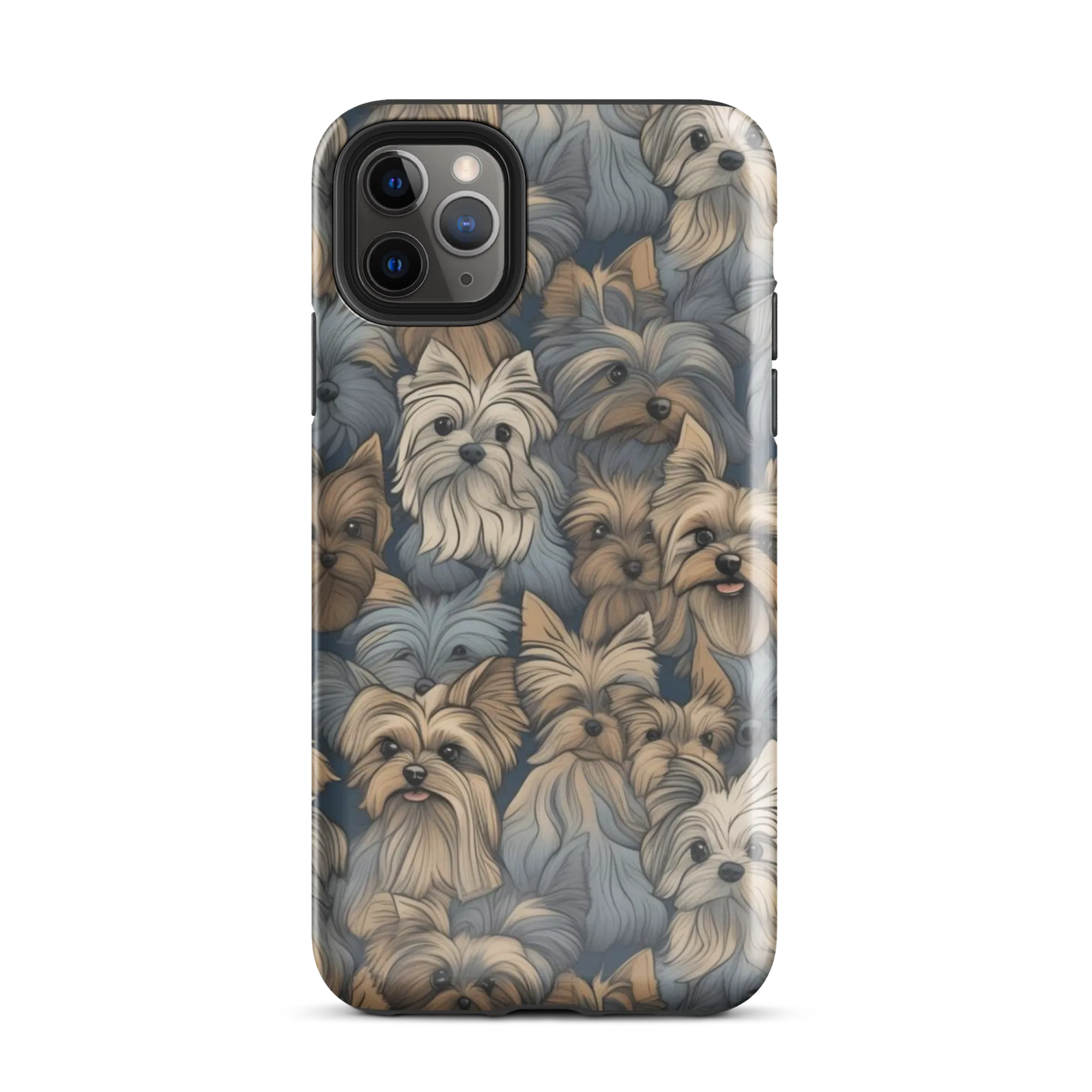 Yorkie Cloudburst on Tough Case for iPhone® — Front