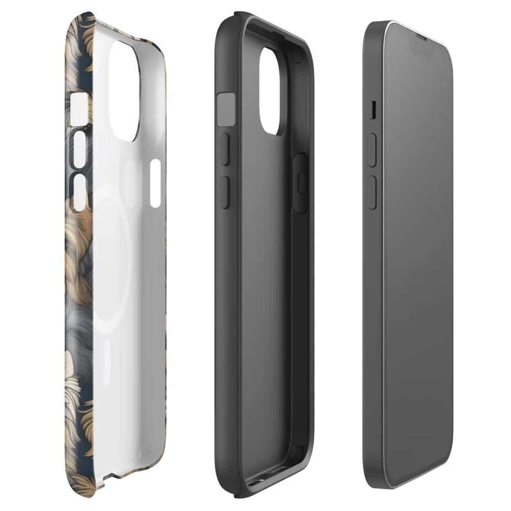 Yorkie Cloudburst on MagSafe Tough Case for iPhone® — Front