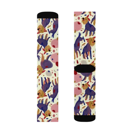 Terrier Confetti on a Socks