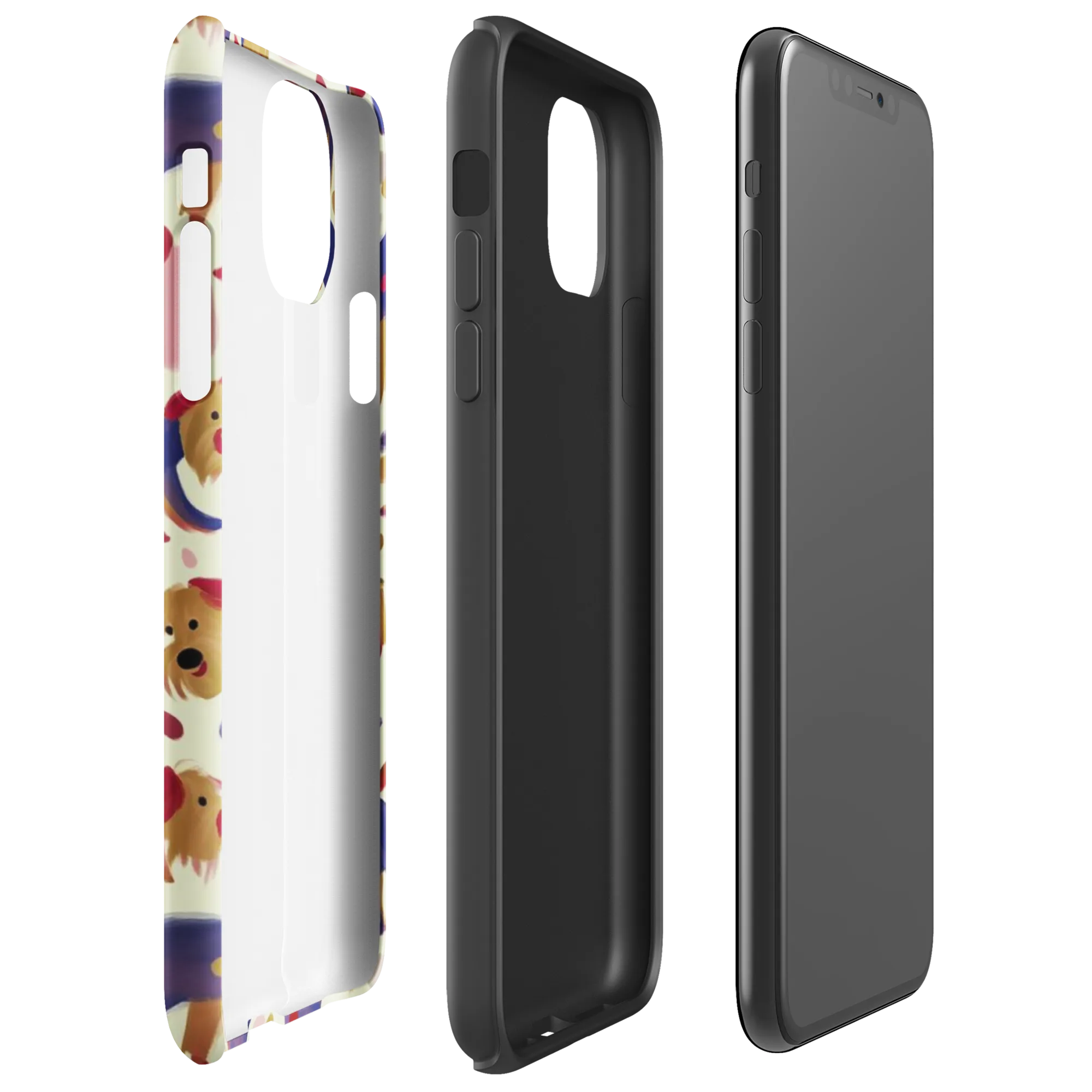 Terrier Confetti on Tough Case for iPhone® — Right