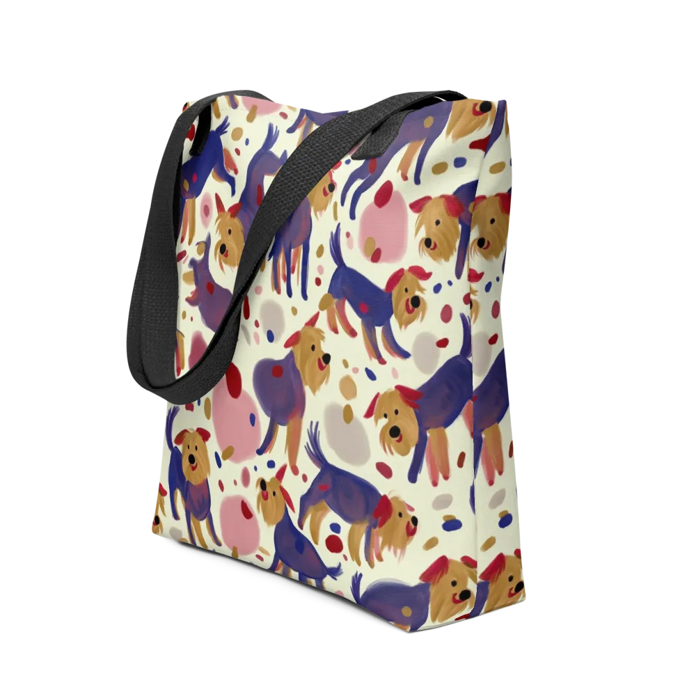 Terrier Confetti on Tote Bag — Front