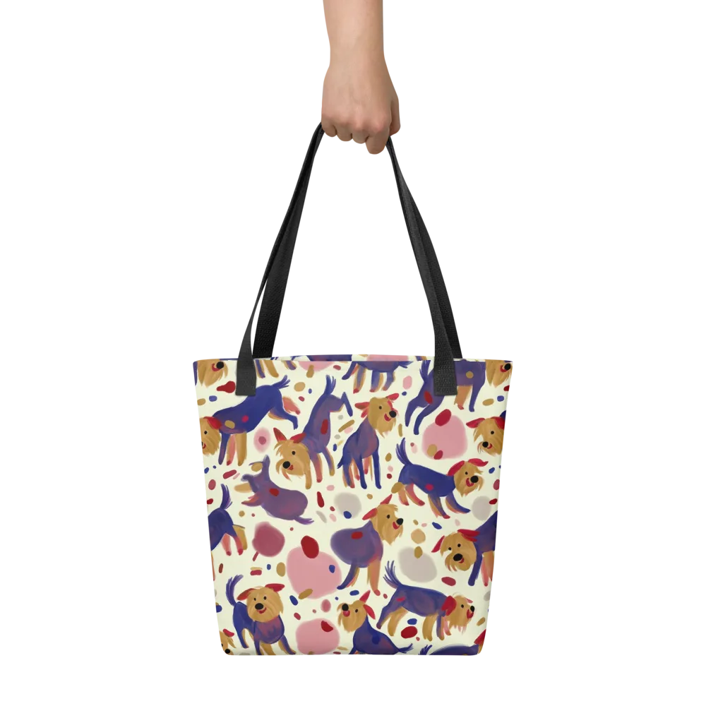 Terrier Confetti on Tote Bag — Front
