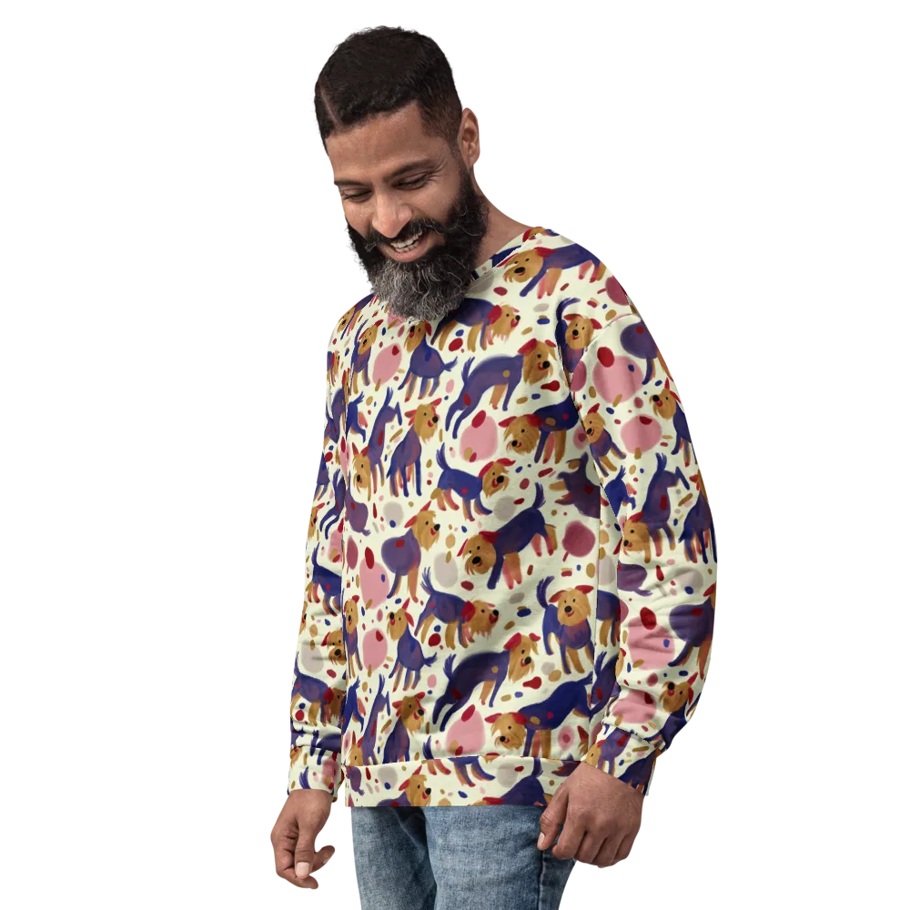 Terrier Confetti on Sweatshirt — Left Front