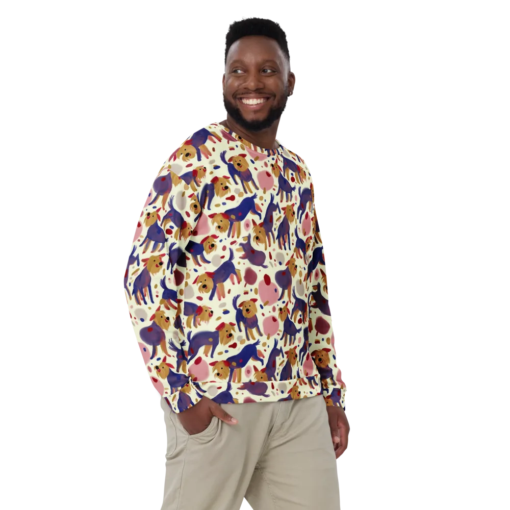 Terrier Confetti on Sweatshirt — Front