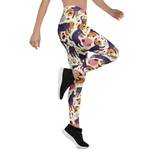 Terrier Confetti on a Leggings