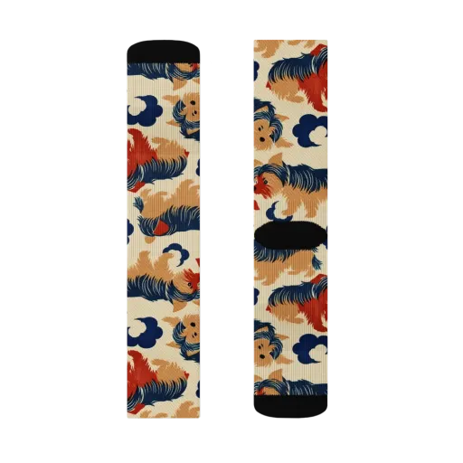Terrier Cloud Parade on a Socks