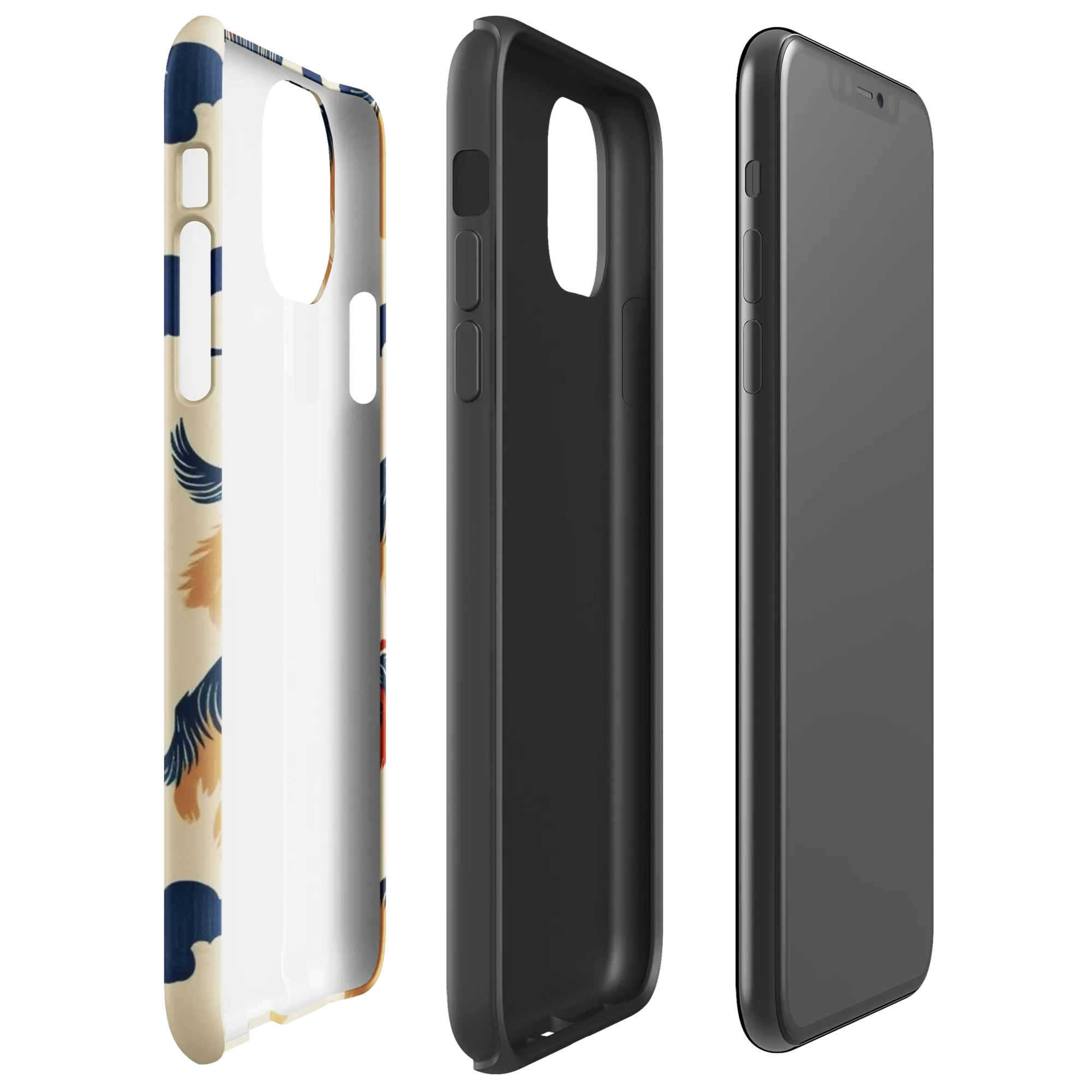 Terrier Cloud Parade on Tough Case for iPhone® — Right