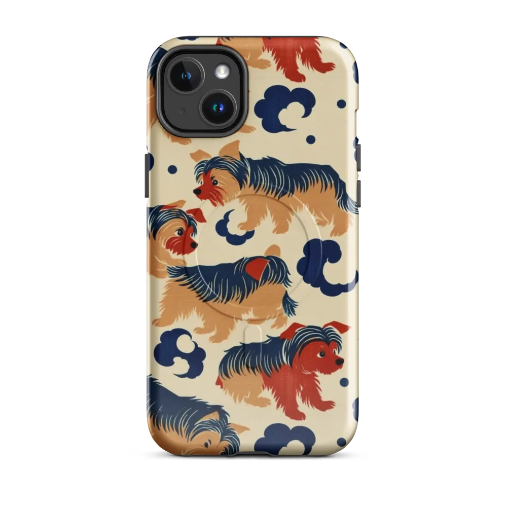 Terrier Cloud Parade on MagSafe Tough Case for iPhone® — Front