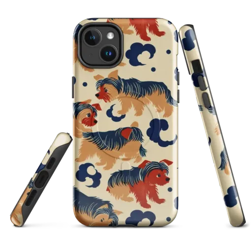 Terrier Cloud Parade on a MagSafe Tough Case for iPhone®