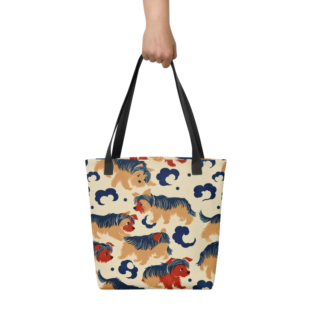Terrier Cloud Parade on Tote Bag — Front
