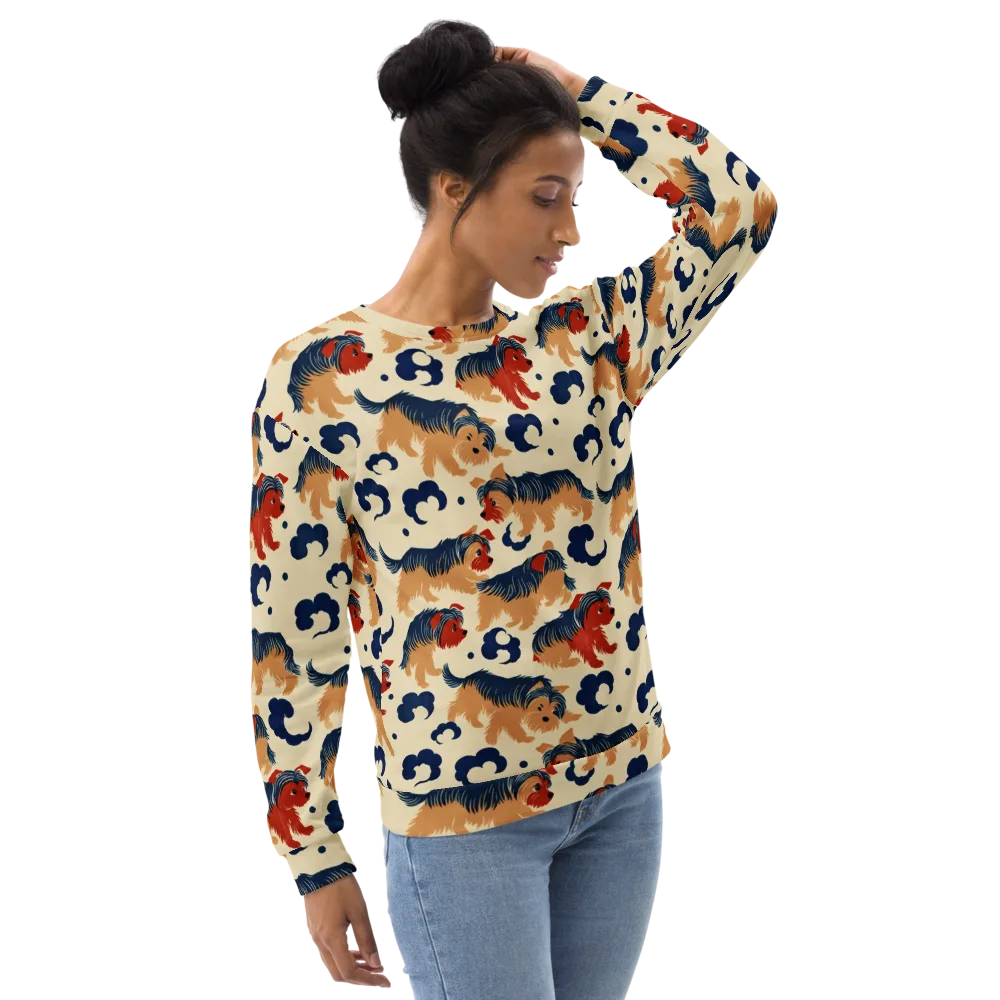 Terrier Cloud Parade on Sweatshirt — Right Front