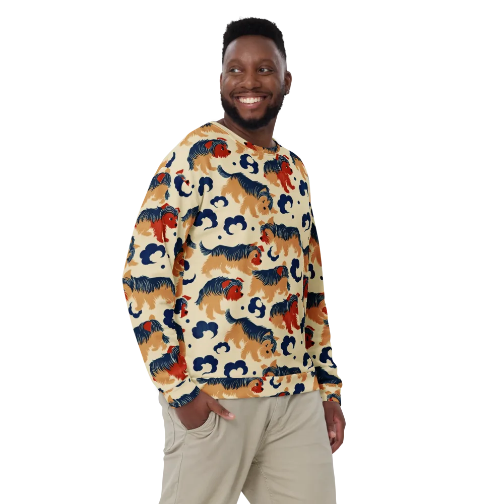 Terrier Cloud Parade on Sweatshirt — Front