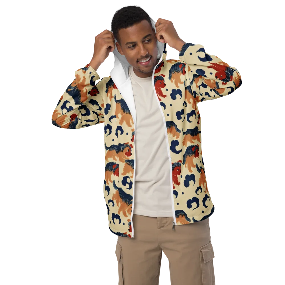 Terrier Cloud Parade on Men's Windbreaker — Front