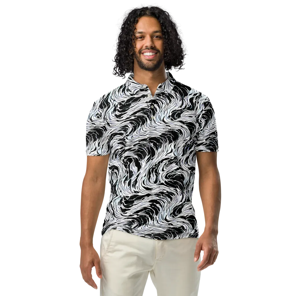 Eclipse Flow on Men's Slim Fit Polo Shirt — Front