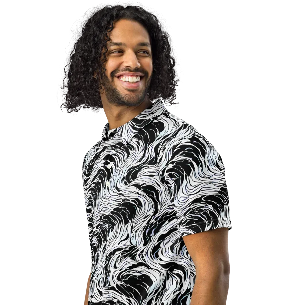 Eclipse Flow on Men's Slim Fit Polo Shirt — Left Front