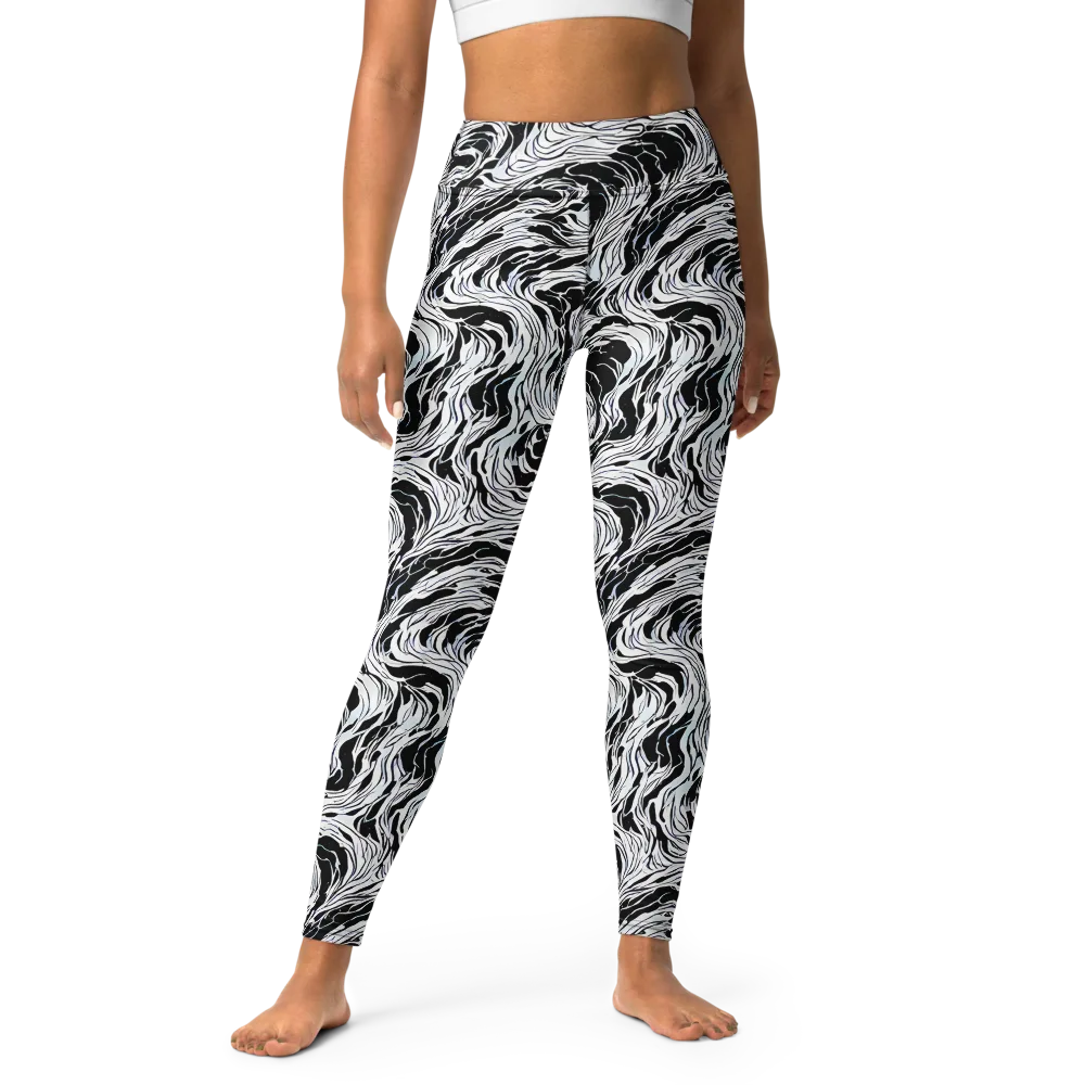 Eclipse Flow on Yoga Leggings — Front