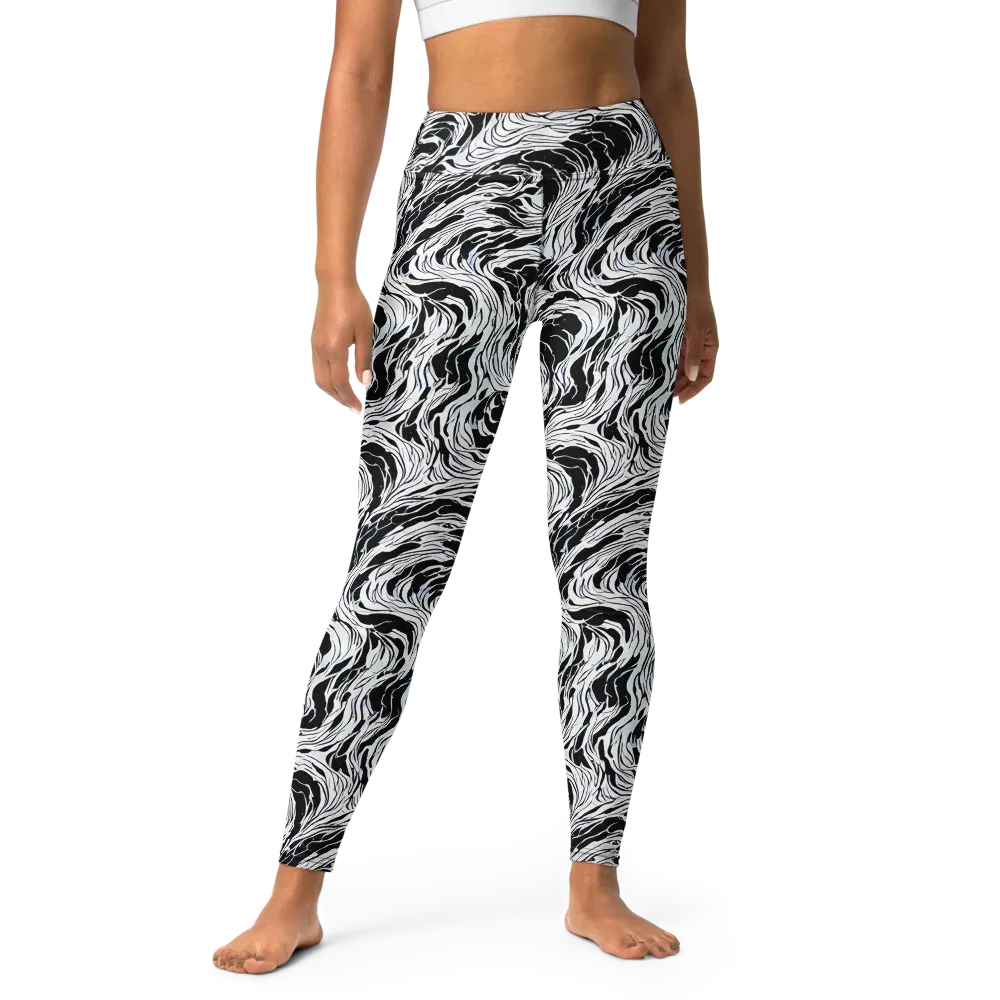 Eclipse Flow on Yoga Leggings — Front