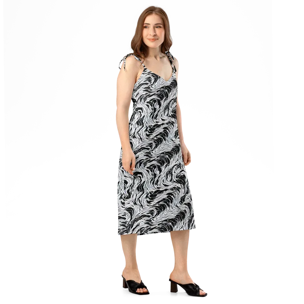 Eclipse Flow on Slip Dress — Right Front