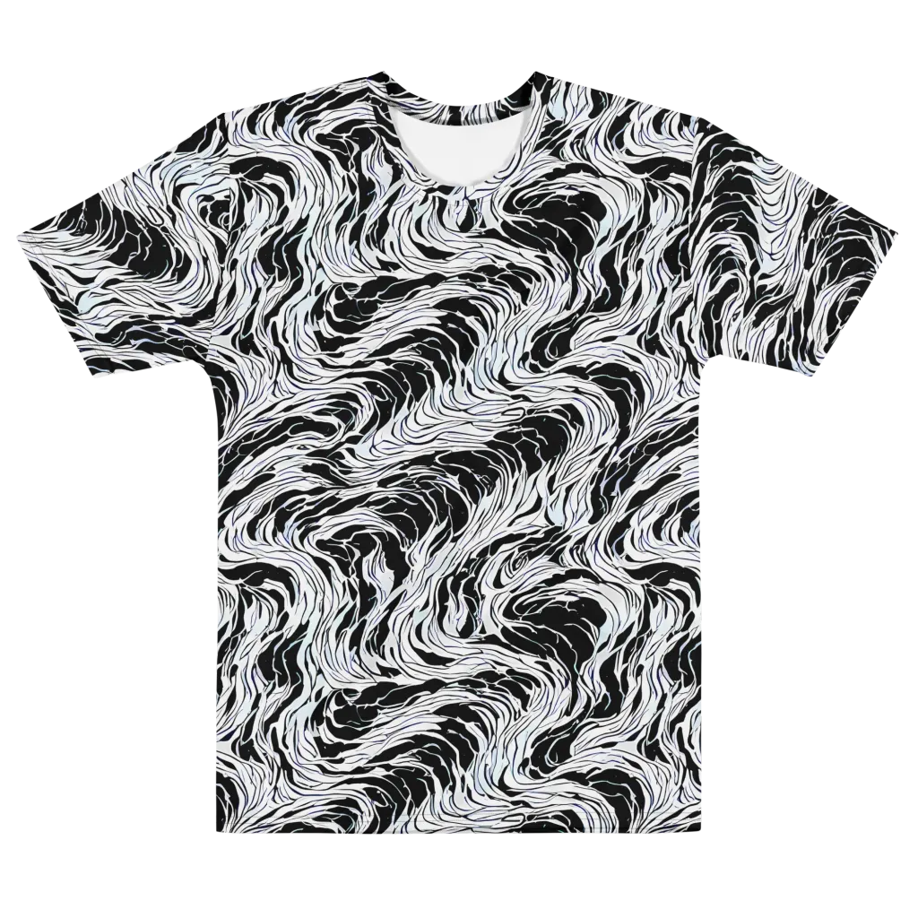 Eclipse Flow on Men's Cotton Crew Neck T-Shirt — Front