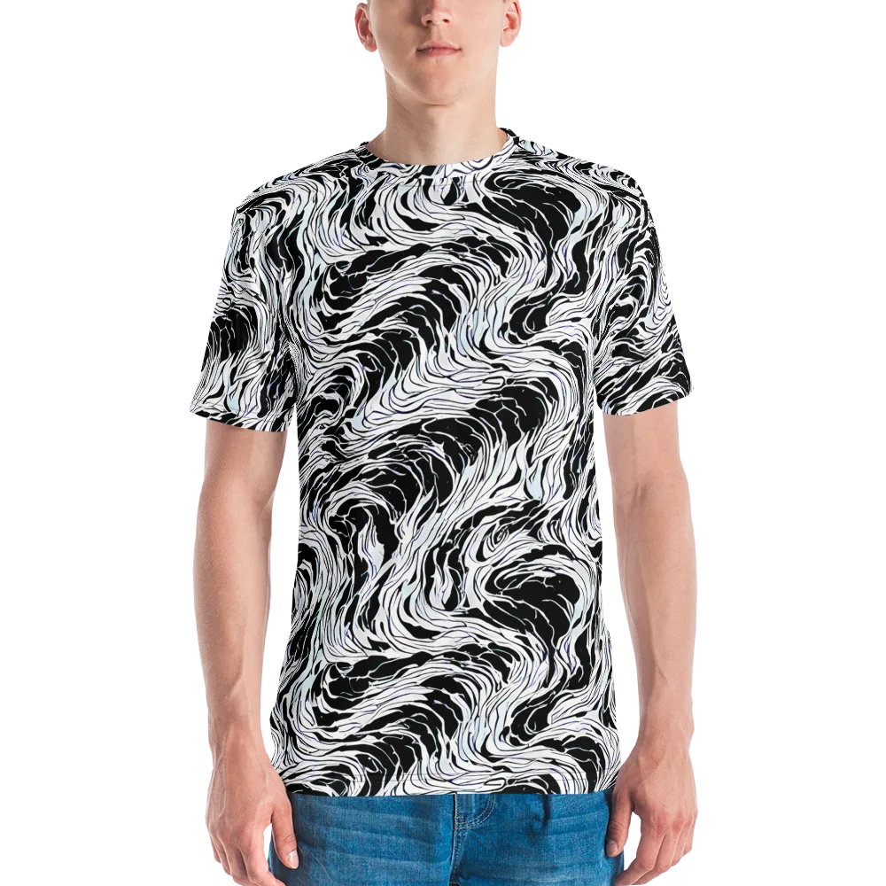 Eclipse Flow on Men's Crew Neck T-Shirt — Front