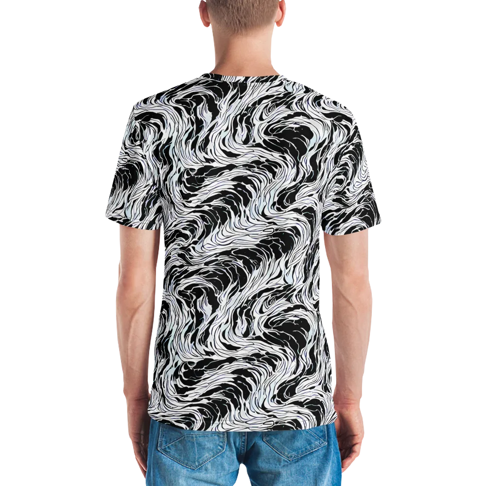Eclipse Flow on Men's Crew Neck T-Shirt — Back