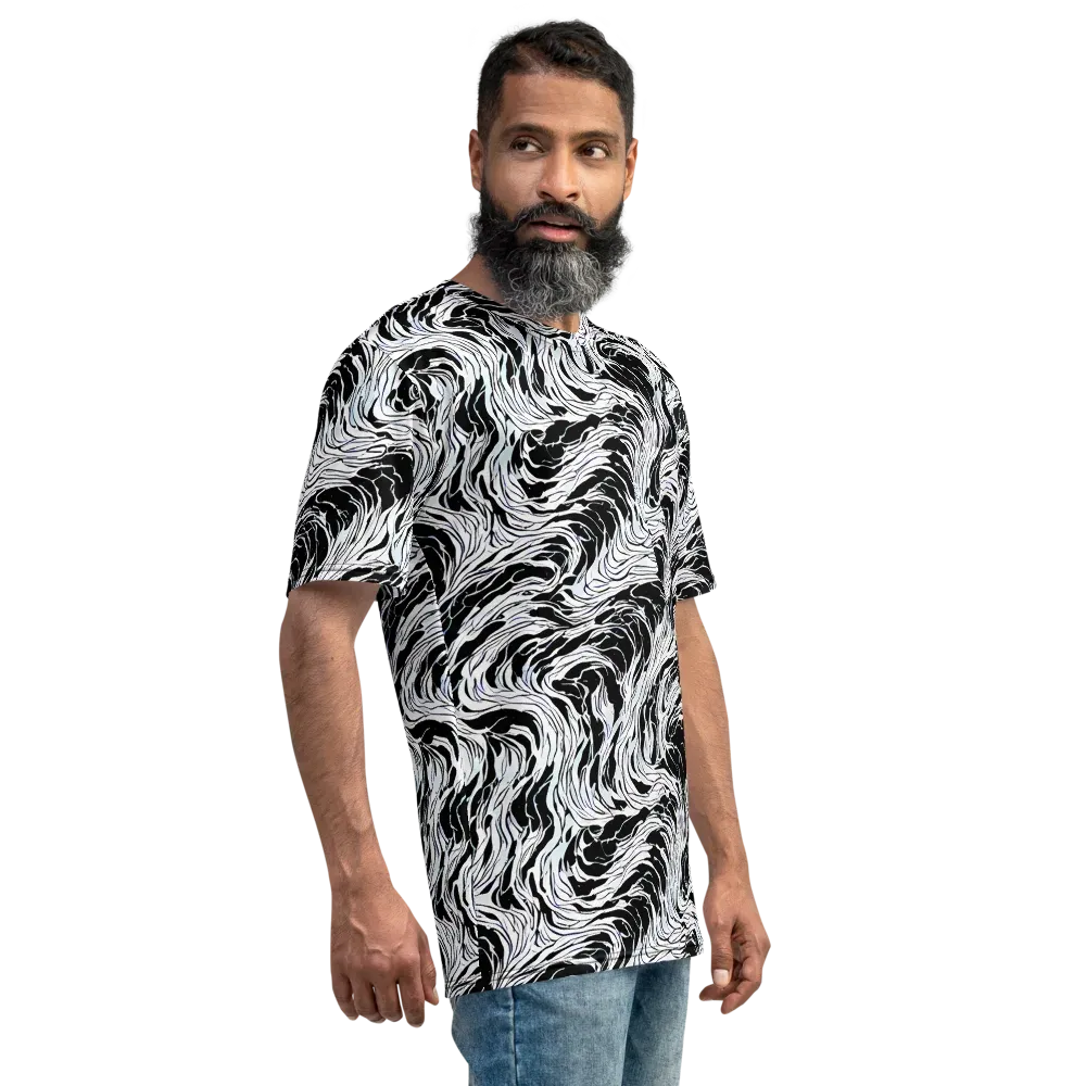 Eclipse Flow on Men's Crew Neck T-Shirt — Right