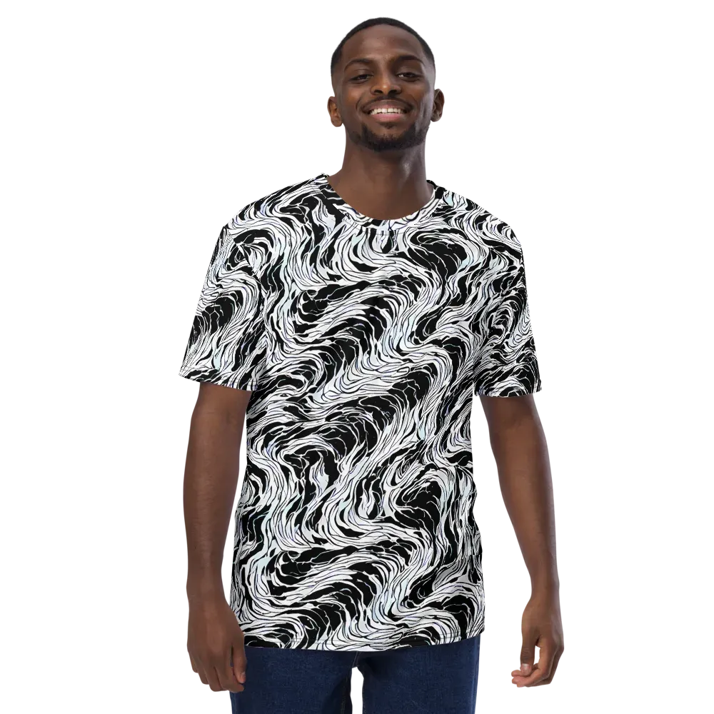 Eclipse Flow on Men's Crew Neck T-Shirt — Front