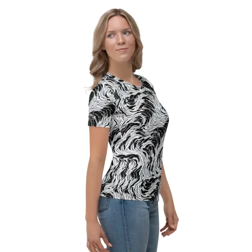 Eclipse Flow on a Women's Crew Neck T-Shirt