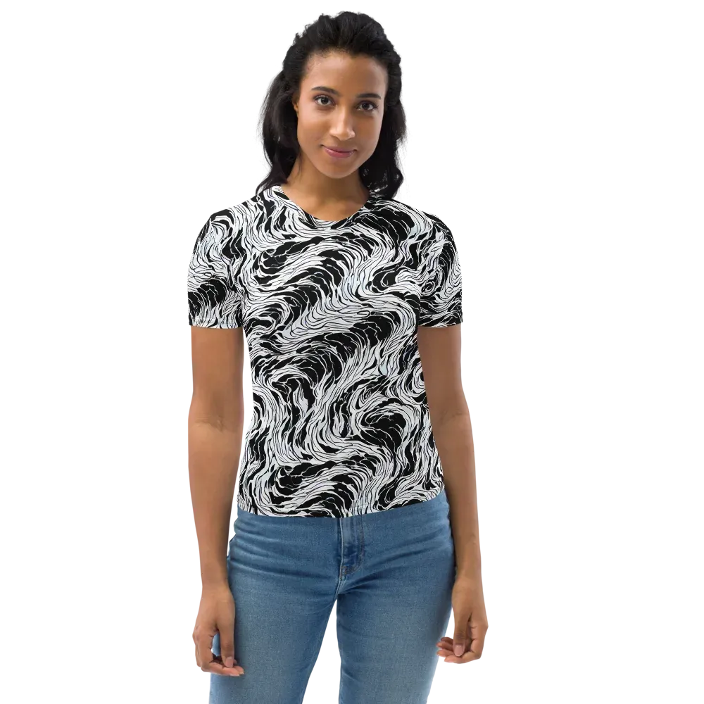 Eclipse Flow on Women's Crew Neck T-Shirt — Front