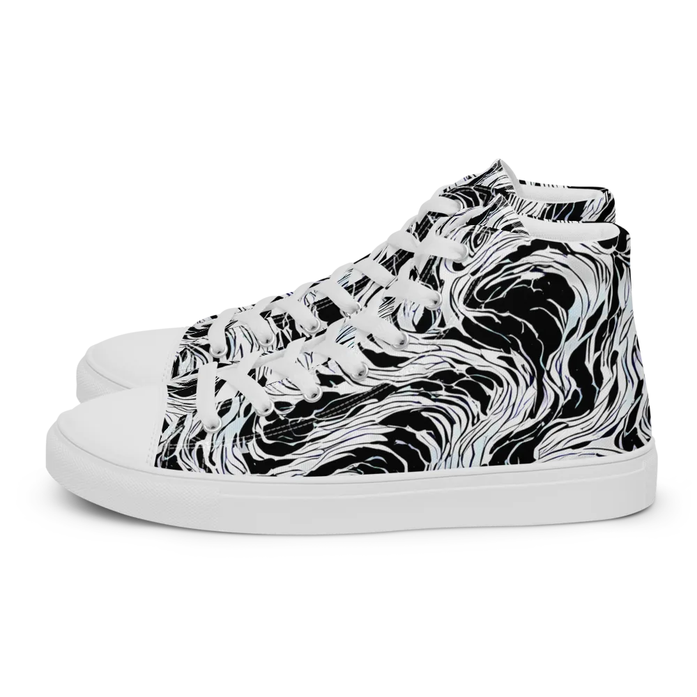 Eclipse Flow on Women's High Top Canvas Shoes — Left