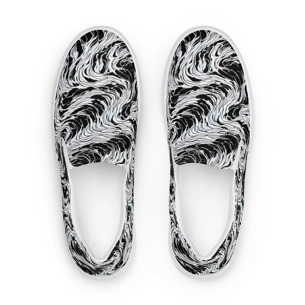 Eclipse Flow on Men's Slip-On Canvas Shoes — Front
