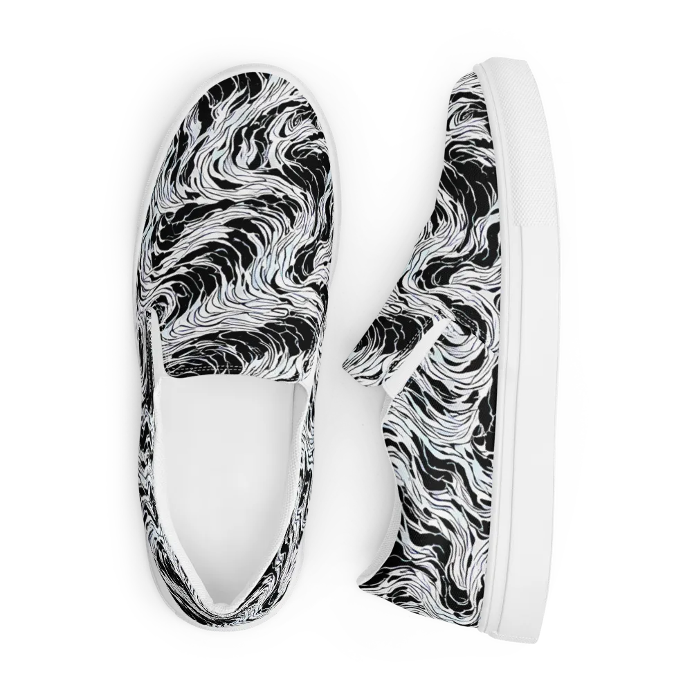 Eclipse Flow on Men's Slip-On Canvas Shoes — Front