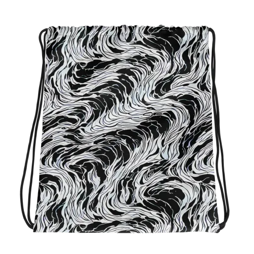 Eclipse Flow on a Drawstring Bag