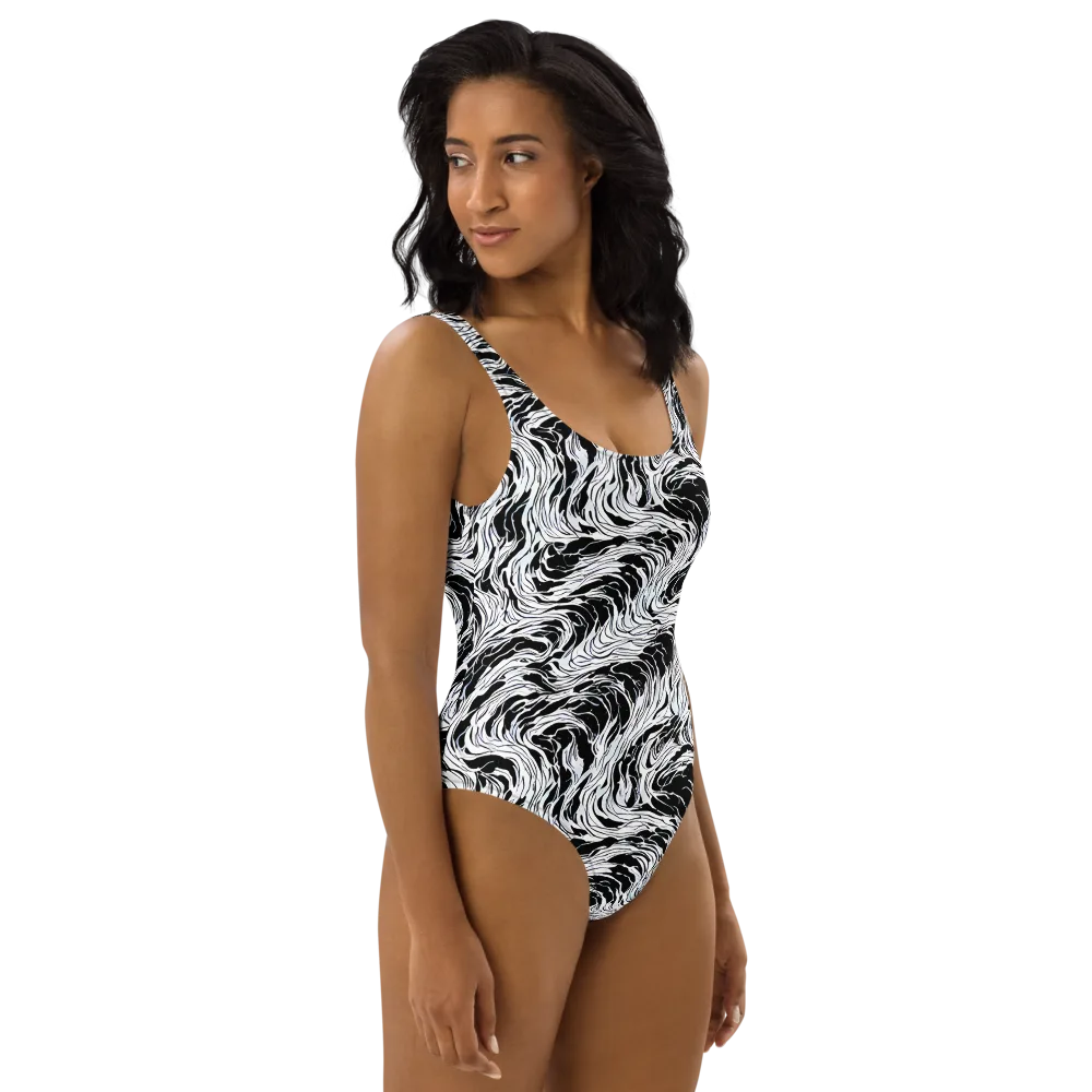 Eclipse Flow on One-Piece Swimsuit — Right