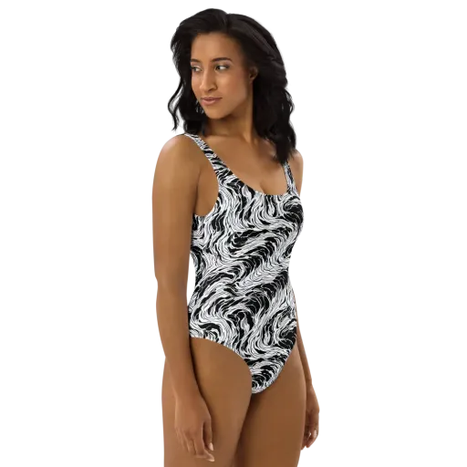 Eclipse Flow on a One-Piece Swimsuit