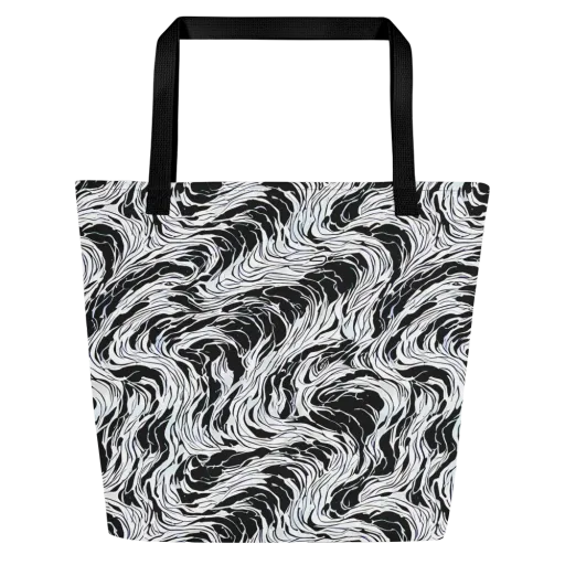 Eclipse Flow on a Large Tote Bag W/ Pocket