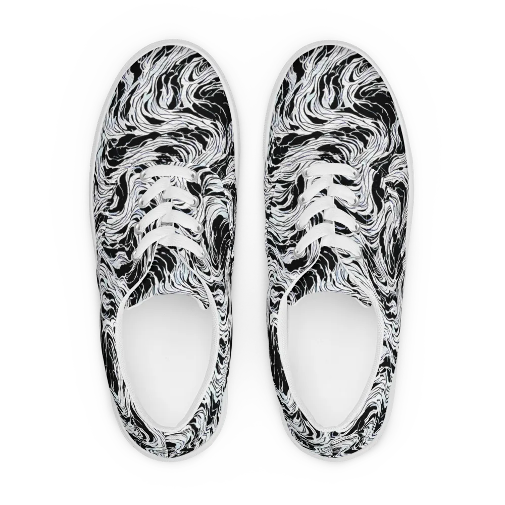 Eclipse Flow on Men's Lace-Up Canvas Shoes — Front