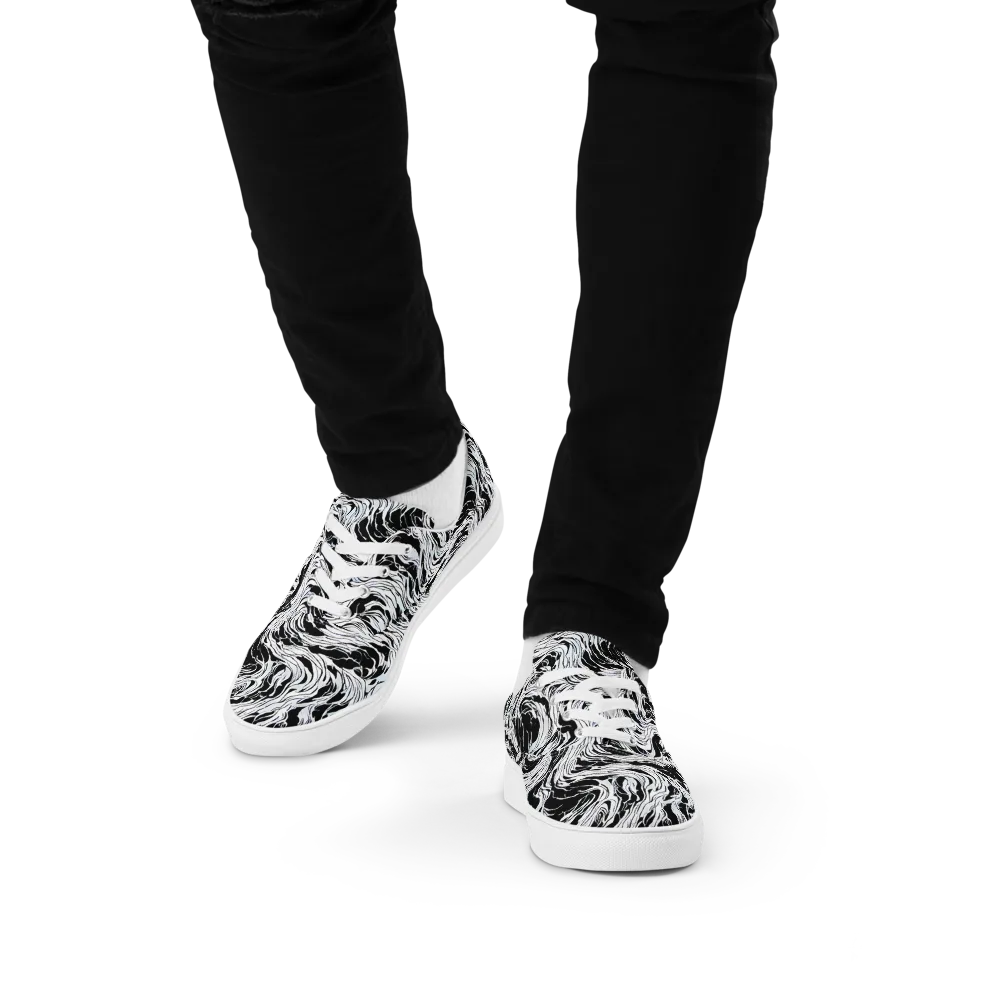 Eclipse Flow on Men's Lace-Up Canvas Shoes — Front