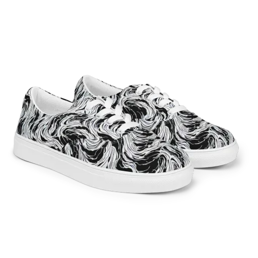Eclipse Flow on a Men's Lace-Up Canvas Shoes