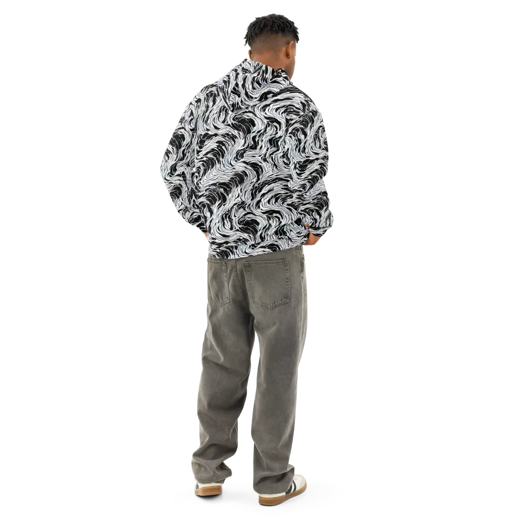 Eclipse Flow on Cotton Hoodie — Back