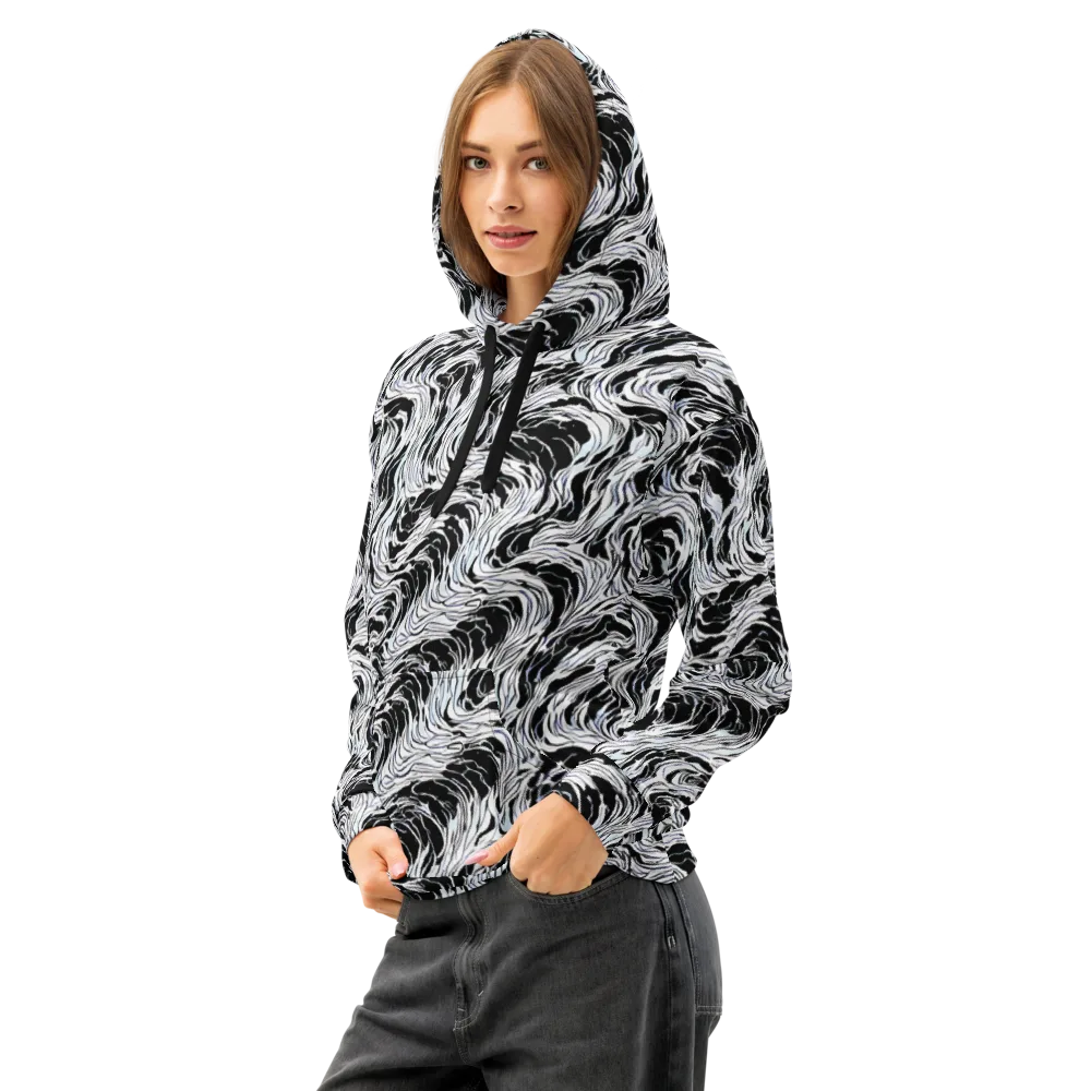 Eclipse Flow on Cotton Hoodie — Left Front