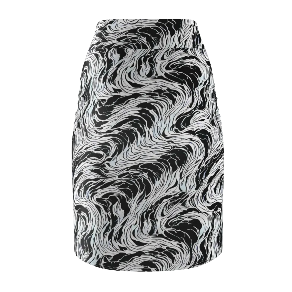 Eclipse Flow on Pencil Skirt — Back