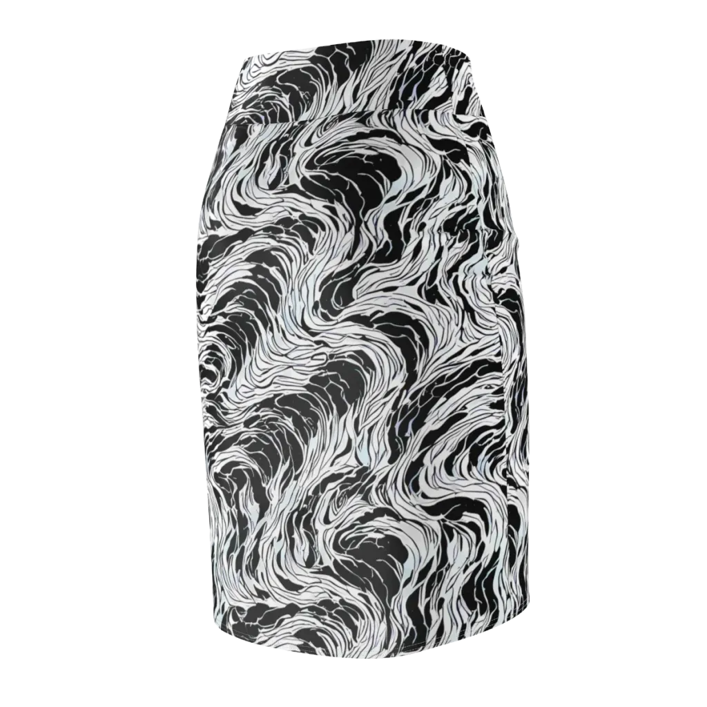 Eclipse Flow on Pencil Skirt — Back Side