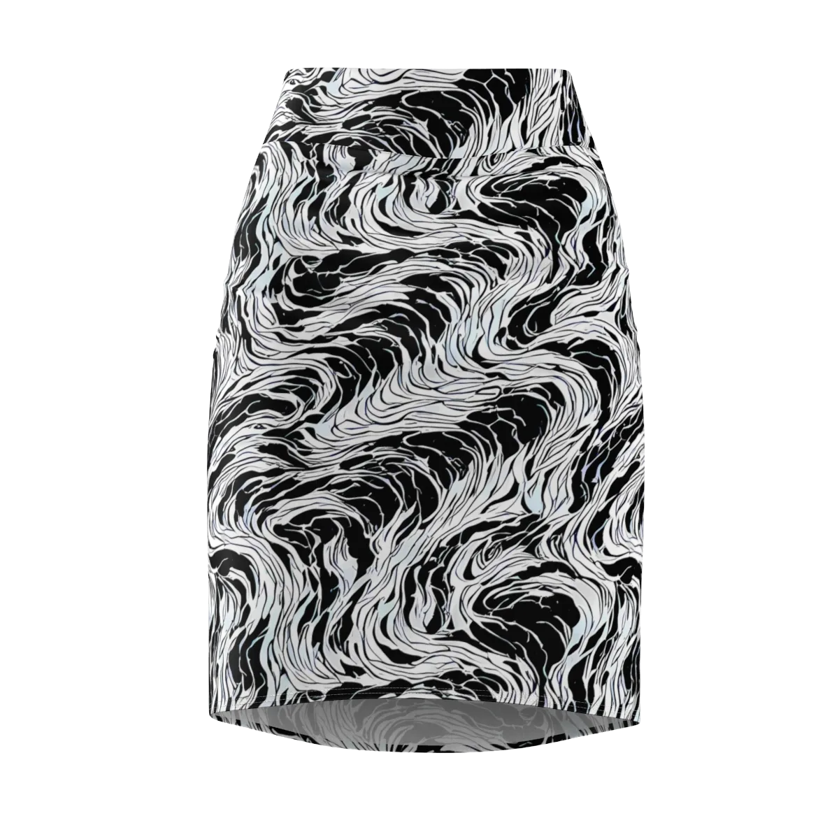 Eclipse Flow on Pencil Skirt — Front