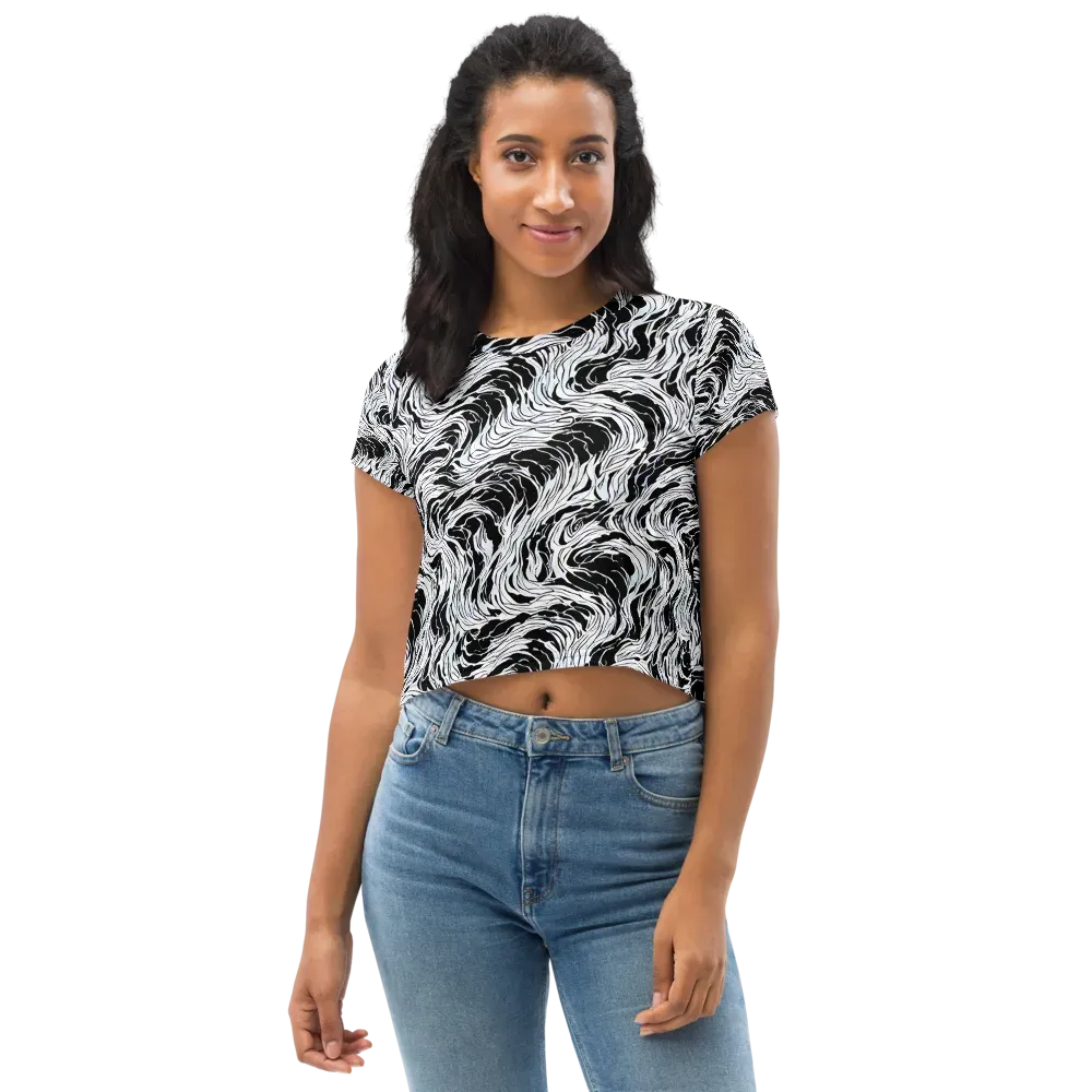 Eclipse Flow on Crop Tee — Front