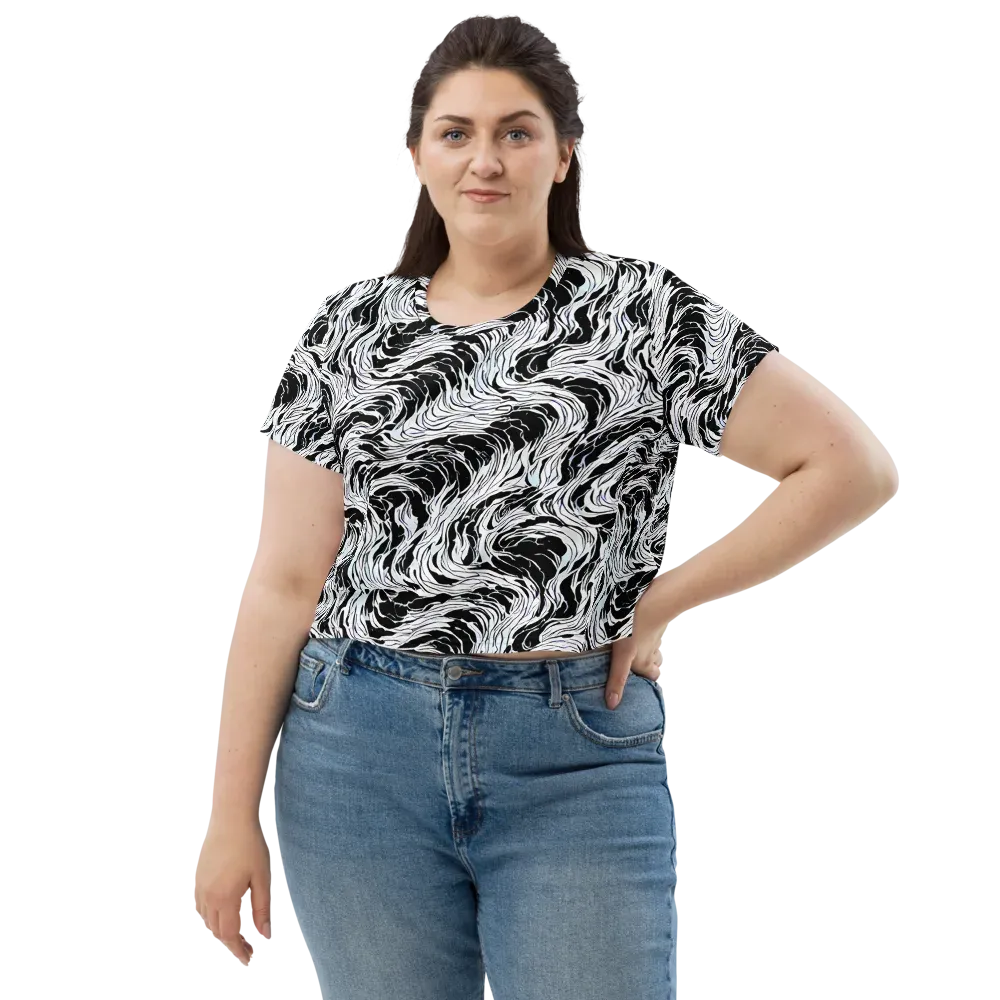 Eclipse Flow on Crop Tee — Front